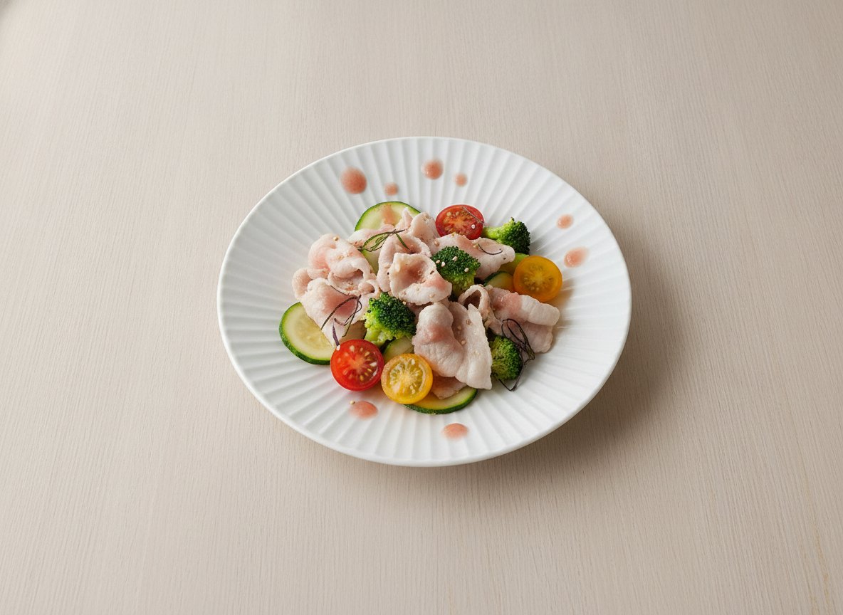 色釉 しのぎ 大皿 波佐見焼 ホワイトに合う料理