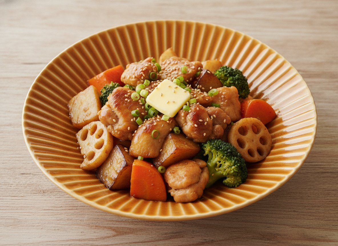 色釉 しのぎ 大皿 波佐見焼 キャメルに合う料理