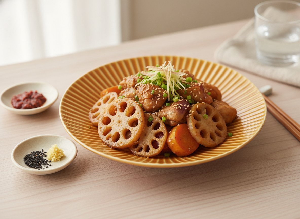 色釉 しのぎ 大皿 波佐見焼 キャメルに合う料理