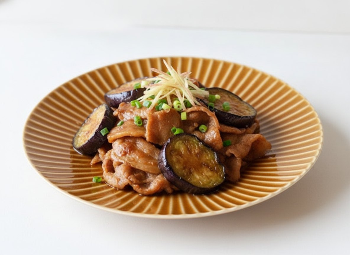 色釉 しのぎ 大皿 波佐見焼 ブラウンに合う料理