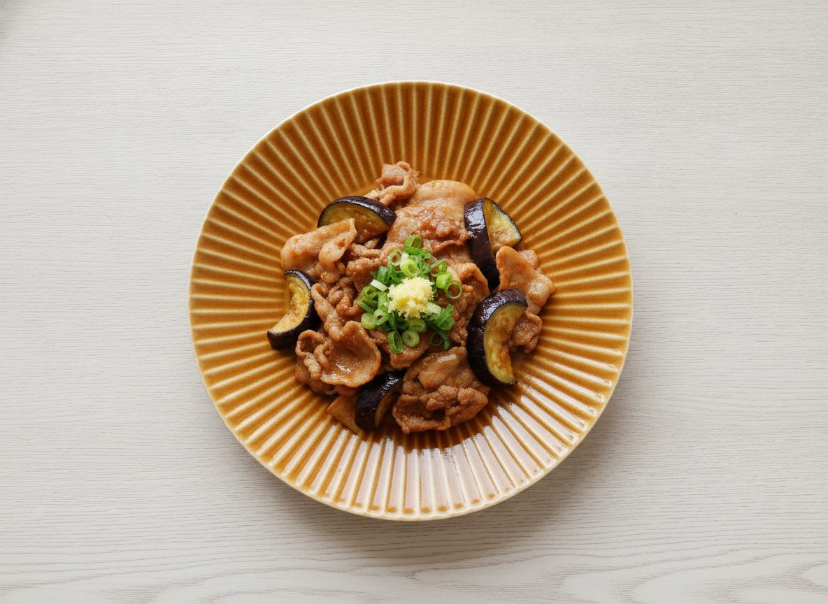 色釉 しのぎ 大皿 波佐見焼 ブラウンに合う料理