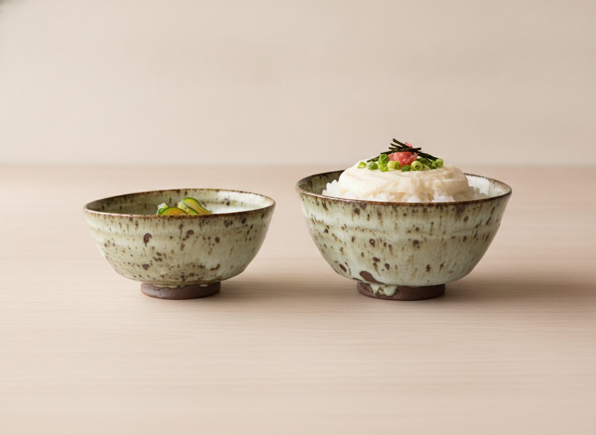黒陶 ワラ灰釉 茶碗 波佐見焼 大に合う料理