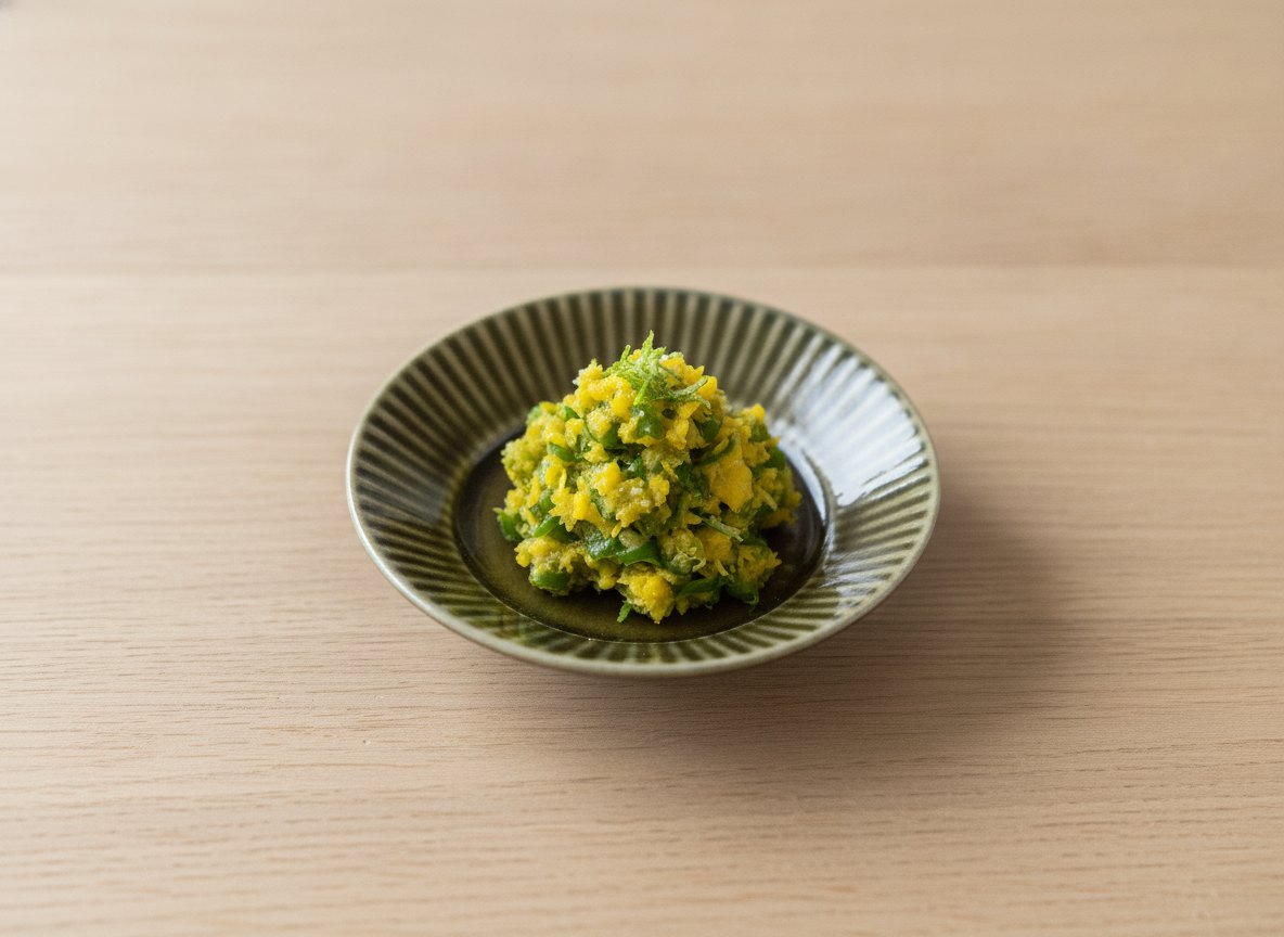 キャメル釉 / オリーブ釉 しのぎ 豆皿 有田焼 キャメルに合う料理