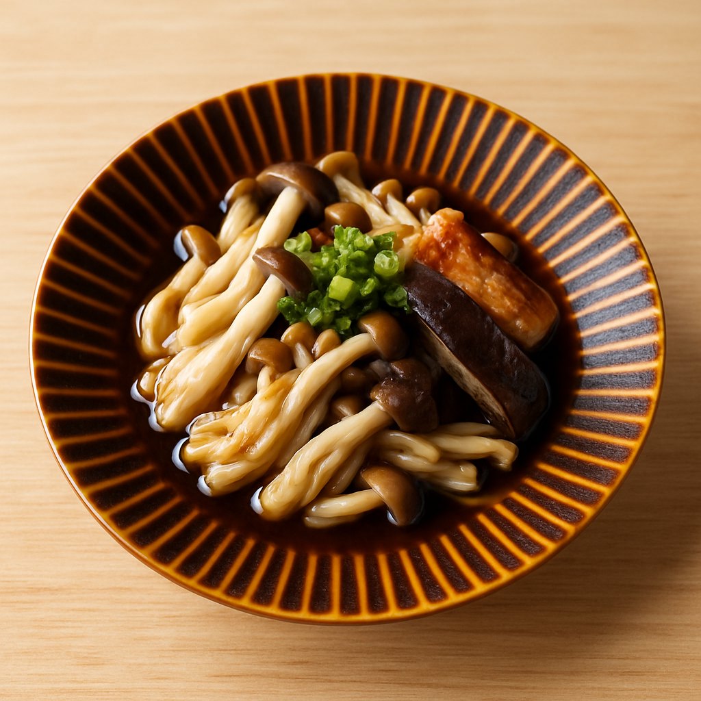 色釉 しのぎ 中皿 波佐見焼 ブラウンに合う料理